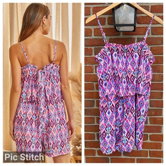 Savanna Jane Brights Aztec Romper - Picture 1 of 8